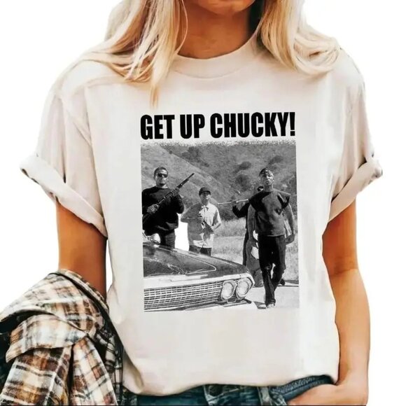 Blood In Blood Out Movie Get Up Chucky T Shirt – Cult Classic Film Unisex Tee 24 - Picture 1 of 6